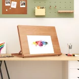 tömör bükkfa asztali festőállvány 65 x 48 x 7 cm