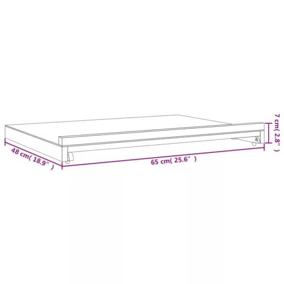 tömör bükkfa asztali festőállvány 65 x 48 x 7 cm