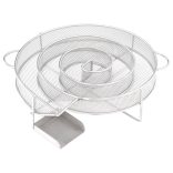 kerek rozsdamentes acél hidegfüst-generátor 19,5 cm