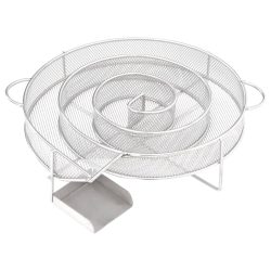 kerek rozsdamentes acél hidegfüst-generátor 19,5 cm