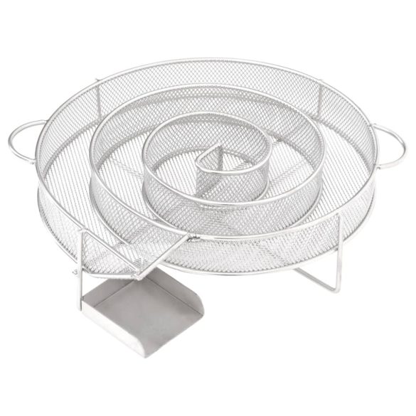 kerek rozsdamentes acél hidegfüst-generátor 19,5 cm