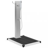 kültéri WPC és rozsdamentes acél zuhany és zuhanytálca