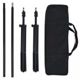 fotóstúdió-felszerelés hátterekkel és softbox lámpával