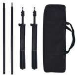 fotóstúdió-felszerelés hátterekkel és lámpaszettel