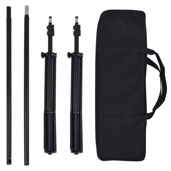 fotóstúdió-felszerelés softbox lámpákkal és hátterekkel