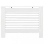 2 db fehér MDF radiátorburkolat 112 x 19 x 81,5 cm