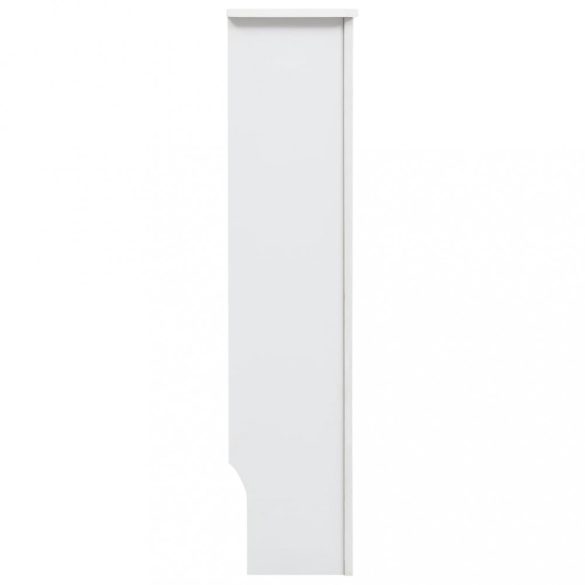 2 db fehér MDF radiátorburkolat 112 x 19 x 81,5 cm