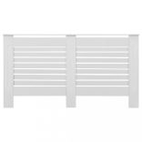 2 db fehér MDF radiátorburkolat 152 x 19 x 81,5 cm