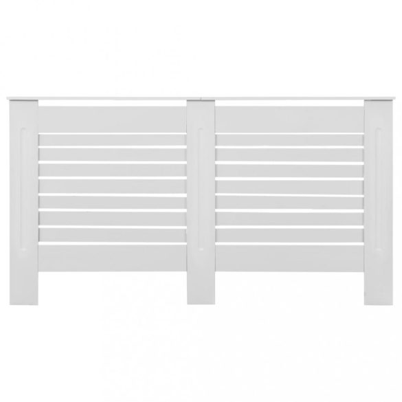 2 db fehér MDF radiátorburkolat 152 x 19 x 81,5 cm