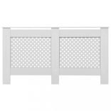 2 db fehér MDF radiátorburkolat 152 x 19 x 81,5 cm