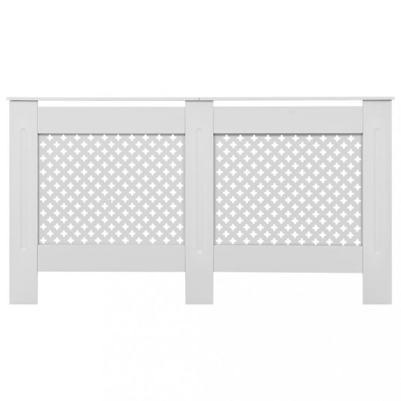 2 db fehér MDF radiátorburkolat 152 x 19 x 81,5 cm