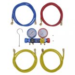 egyfokozatú vákuumszivattyú 4-irányú elosztómérő készlettel