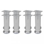 8 darab kerek króm kanapéláb 180 mm