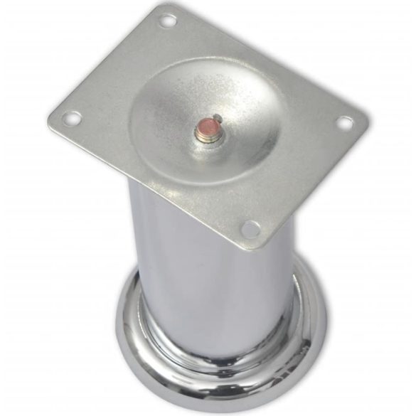 8 darab kerek króm kanapéláb 120 mm