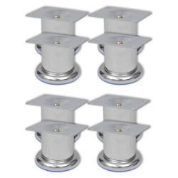 8 db kerek króm kanapéláb 60 mm