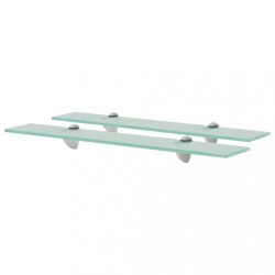 2 db lebegő üvegpolc 60 x 10 cm 8 mm