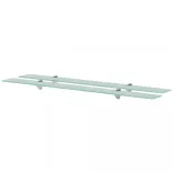 2 db lebegő üvegpolc 100 x 10 cm 8 mm