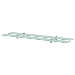 2 db lebegő üvegpolc 100 x 10 cm 8 mm