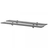 2 db lebegő üvegpolc 80 x 10 cm 8 mm