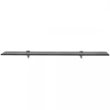 2 db lebegő üvegpolc 80 x 10 cm 8 mm