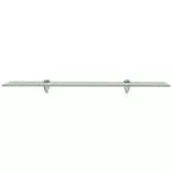 2 db lebegő üvegpolc 70 x 10 cm 8 mm