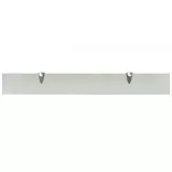 2 db lebegő üvegpolc 80 x 10 cm 8 mm