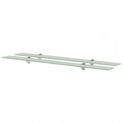 2 db lebegő üvegpolc 100 x 10 cm 8 mm