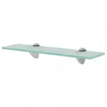 2 db lebegő üvegpolc 40 x 20 cm 8 mm