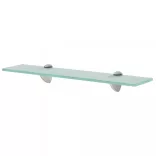 2 db lebegő üvegpolc 50 x 20 cm 8 mm