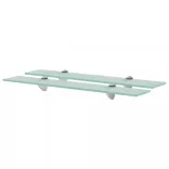 2 db lebegő üvegpolc 60 x 20 cm 8 mm