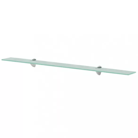 2 db lebegő üvegpolc 100 x 20 cm 8 mm