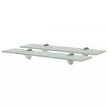 2 db lebegő üvegpolc 50 x 20 cm 8 mm