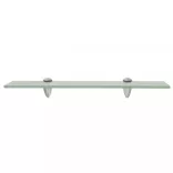 2 db lebegő üvegpolc 50 x 20 cm 8 mm