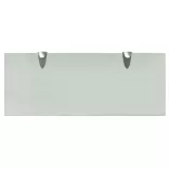 2 db lebegő üvegpolc 50 x 20 cm 8 mm