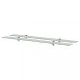 2 db lebegő üvegpolc 100 x 20 cm 8 mm