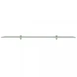 2 db lebegő üvegpolc 100 x 20 cm 8 mm