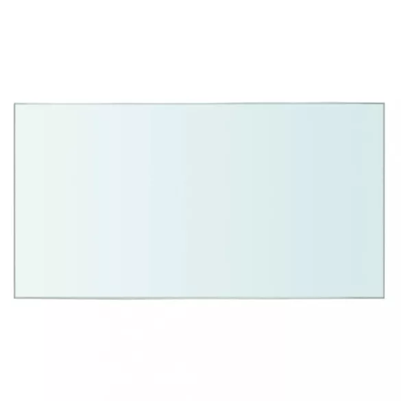 2 db átlátszó üveg paneles polc 20 x 30 cm