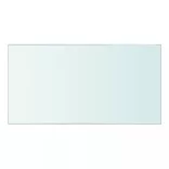 2 db átlátszó üveg paneles polc 30 x 12 cm