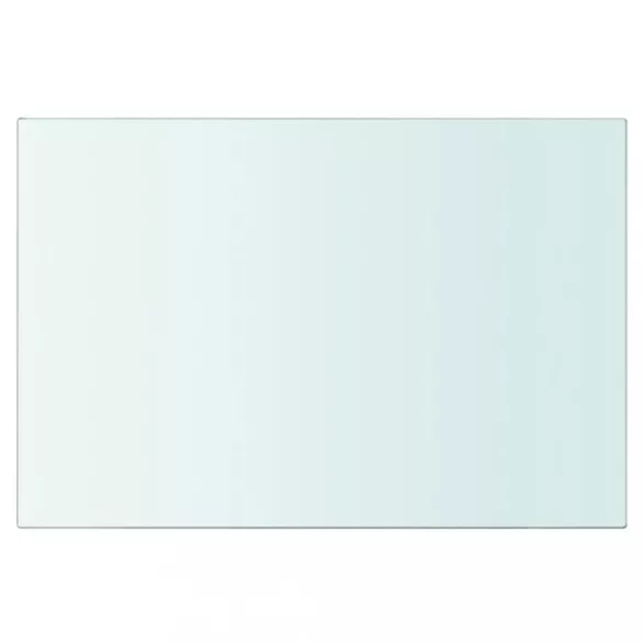 2 db átlátszó üveg paneles polc 30 x 15 cm