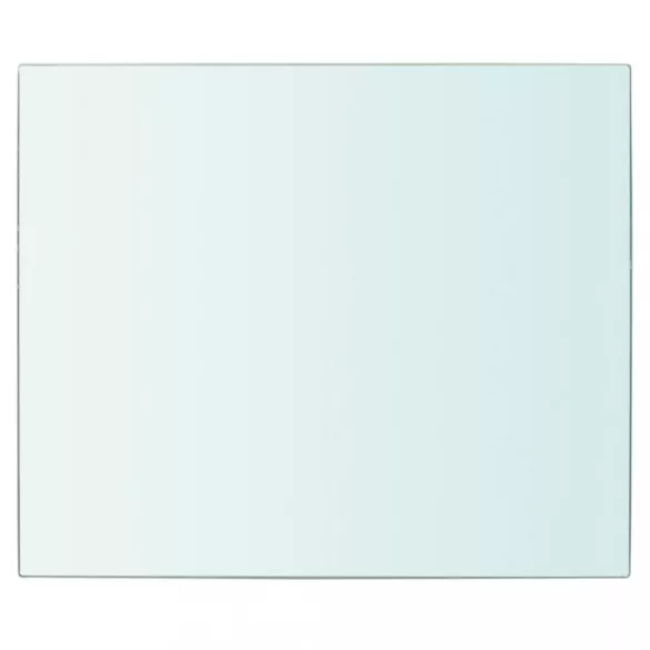 2 db átlátszó üveg paneles polc 30 x 20 cm