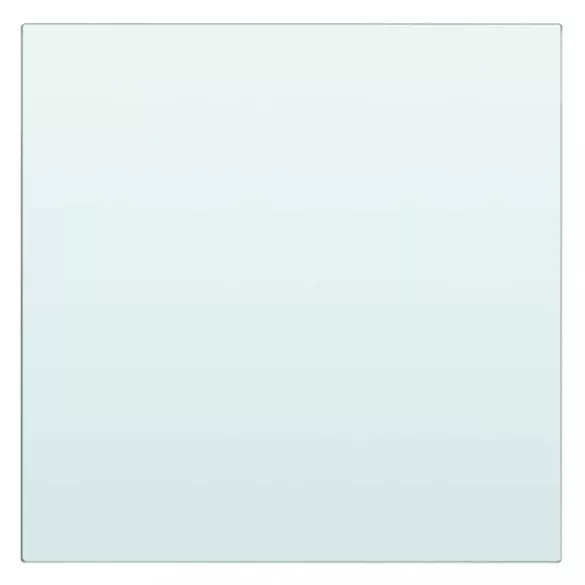 2 db átlátszó üveg paneles polc 30 x 25 cm