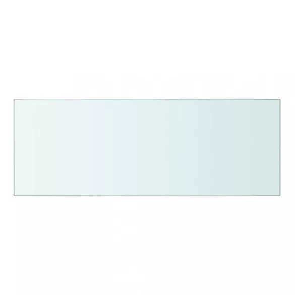 2 db átlátszó üveg paneles polc 40 x 12 cm