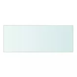 2 db átlátszó üveg paneles polc 40 x 15 cm