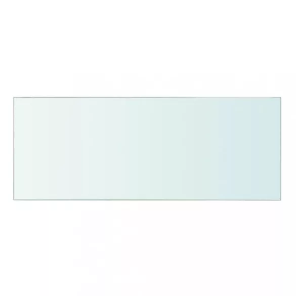 2 db átlátszó üveg paneles polc 40 x 15 cm