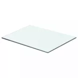 2 db átlátszó üveg paneles polc 40 x 25 cm