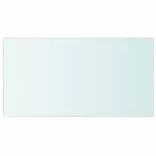 2 db átlátszó üveg paneles polc 40 x 25 cm