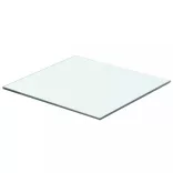 2 db átlátszó üveg paneles polc 40 x 30 cm