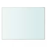 2 db átlátszó üveg paneles polc 40 x 30 cm