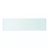 2 db átlátszó üveg paneles polc 50 x 12 cm