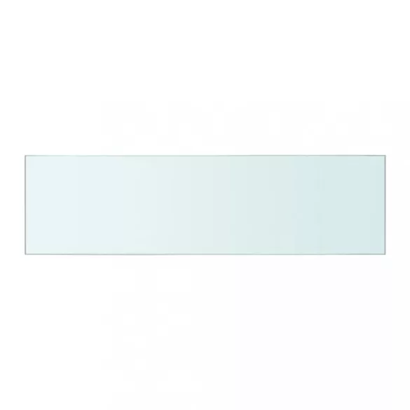 2 db átlátszó üveg paneles polc 50 x 12 cm